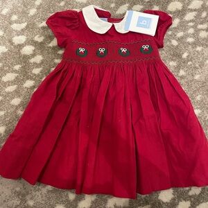 Bella Bliss 12M Christmas Wreath Dress- NEW WITH TAGS